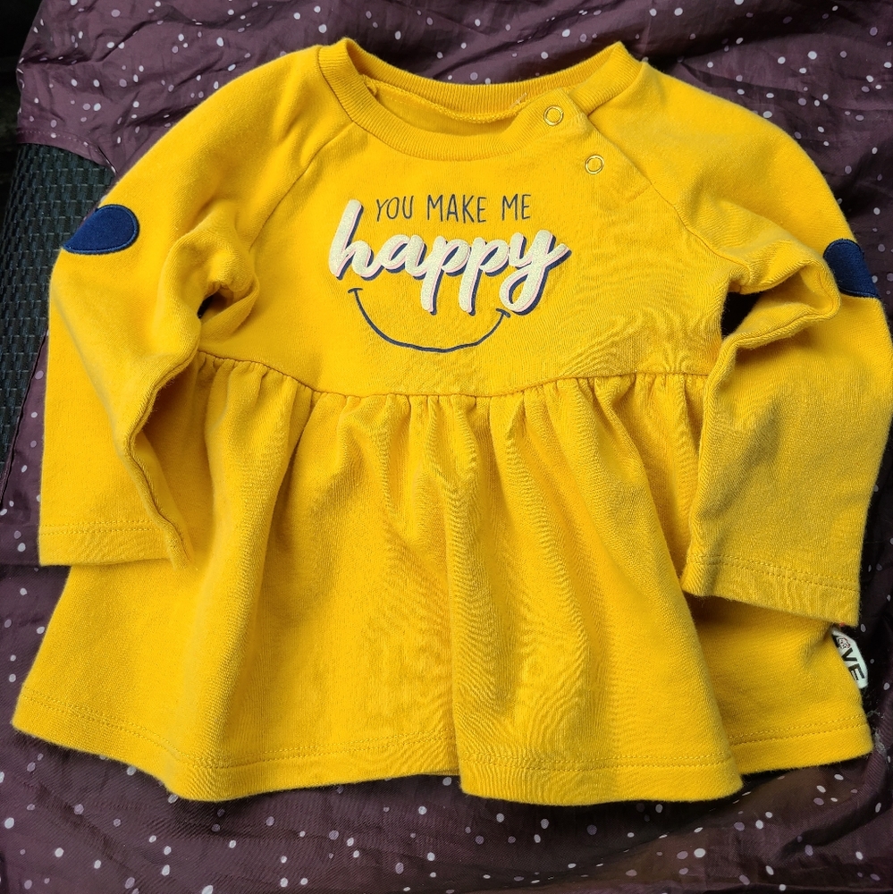 🌟5/$25 You Make Me Happy Long Sleeve Shirt Size 3-6 Months
